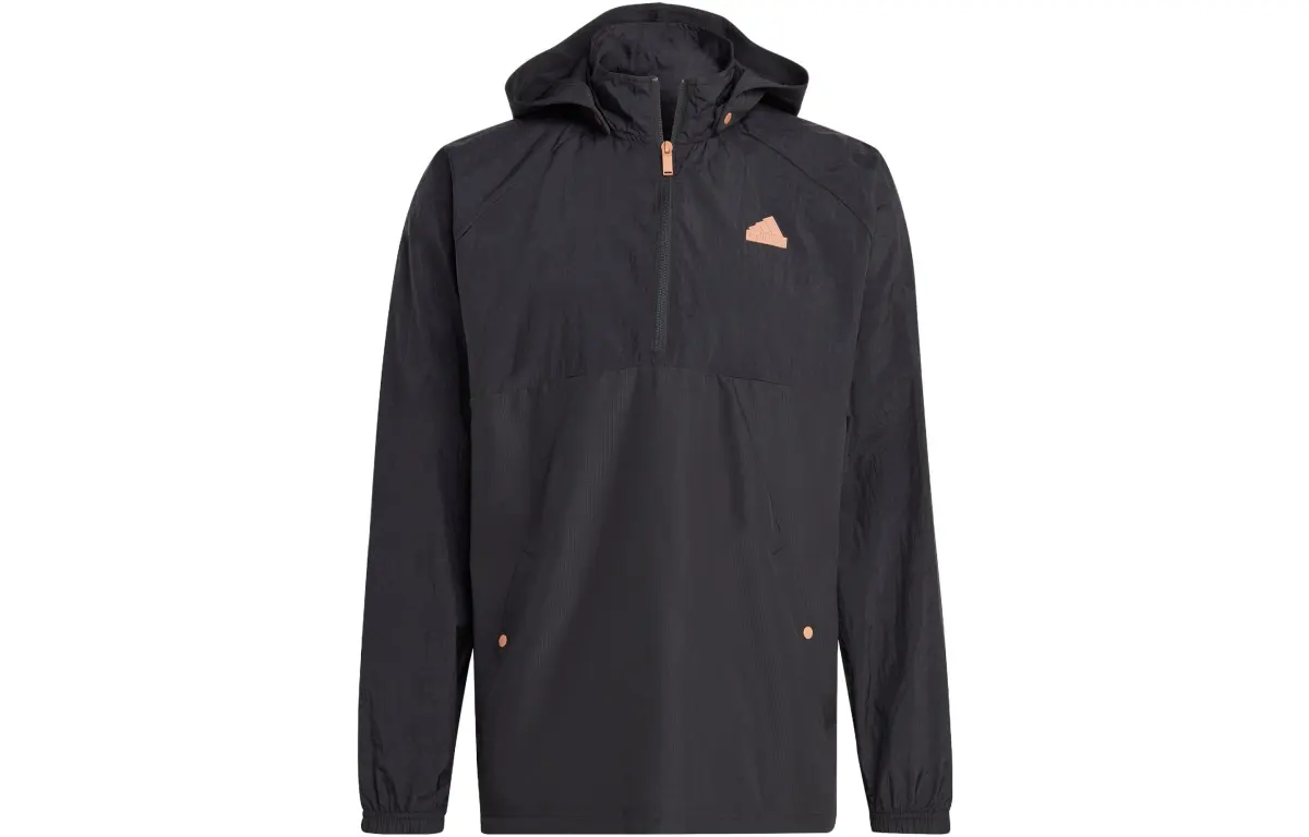 Adidas Jackets Unisex Black Hooded Moderate Other