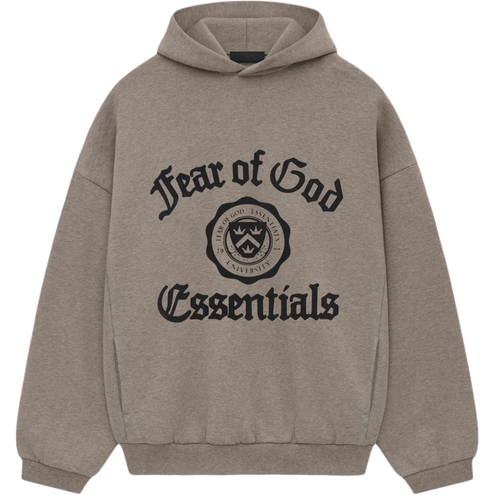 Мужское худи Fear of God Essentials (серое)