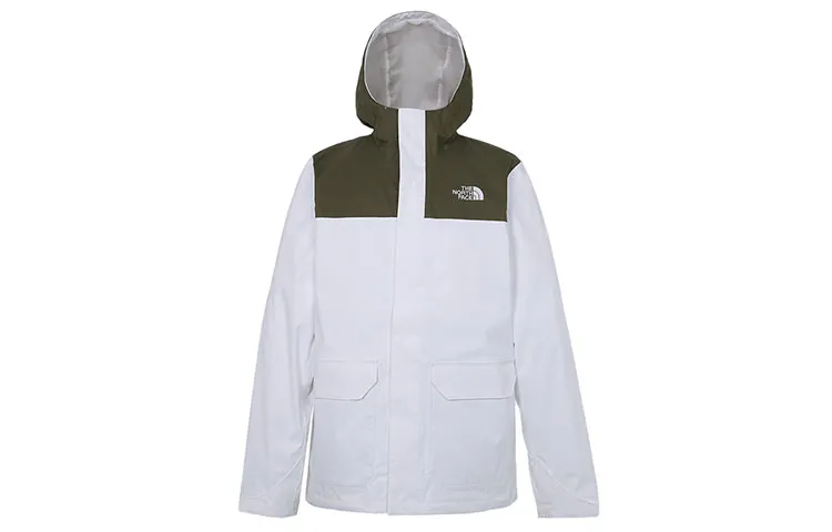THE NORTH FACE Waterproof, Windproof, Breathable, Super-Light Windbreaker Jacket Men's White