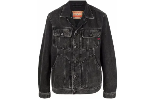 DIESEL SS22 Denim Jacket Men's Black