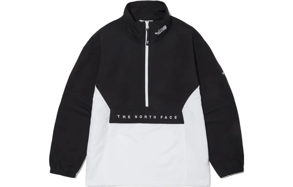 THE NORTH FACE Jackets Men's Black Stand Collar Moderate Straight Fit