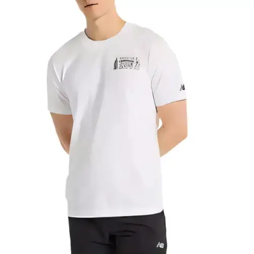 New Balance Nyrr Run For LifeNYRR Boroughs Graphic T Shirt Men's White