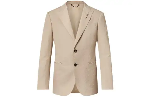 LOUIS VUITTON 1AF573 Embossed Monogram Single-Breasted Jacket
