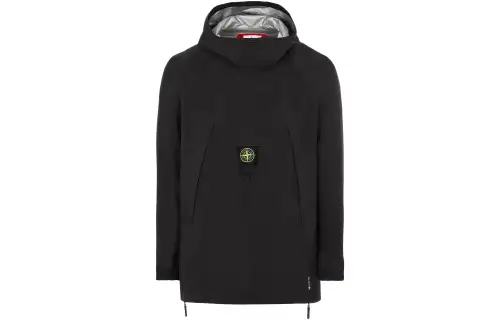 STONE ISLAND SS22 Waterproof And Windproof Windbreaker Jacket Men's Black