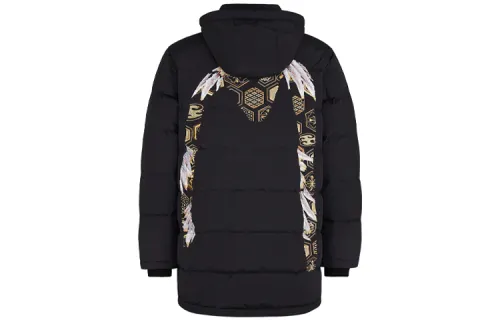 EVISU Down Jackets Men's Black Hooded Moderate Other