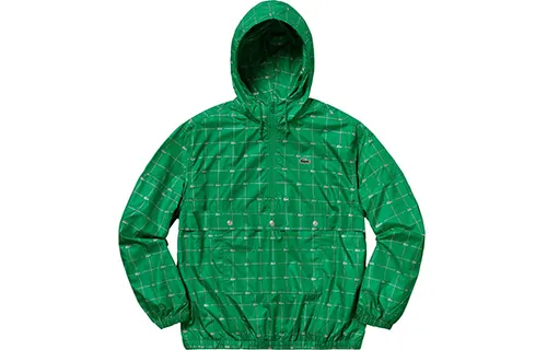 Supreme Lacoste Reflective Grid Nylon Anorak