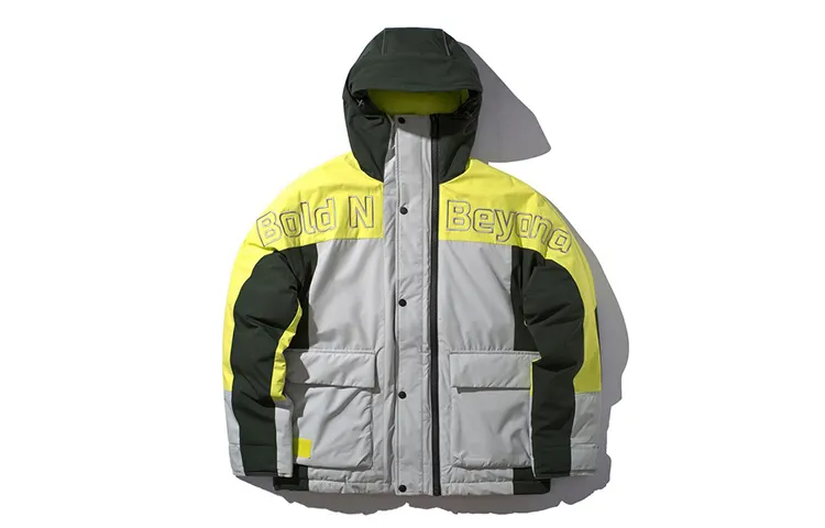 Li Ning Down Jackets Unisex Lunar Rock Gray Hooded Moderate