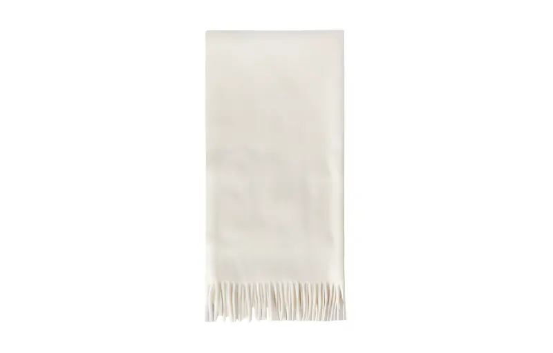 Loro Piana Knit Scarves Unisex Ecru
