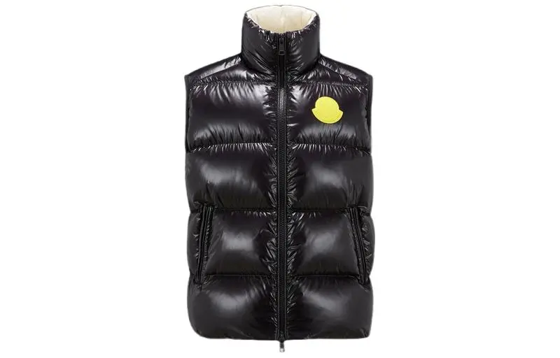 Moncler Sumido Down Vests Unisex Black Stand Collar Moderate