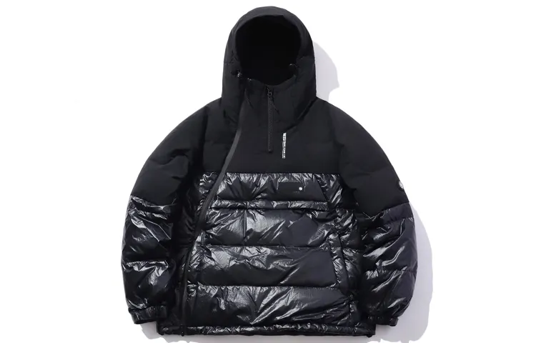 Li Ning Down Jackets Men's Black Stand Collar Thickened Other