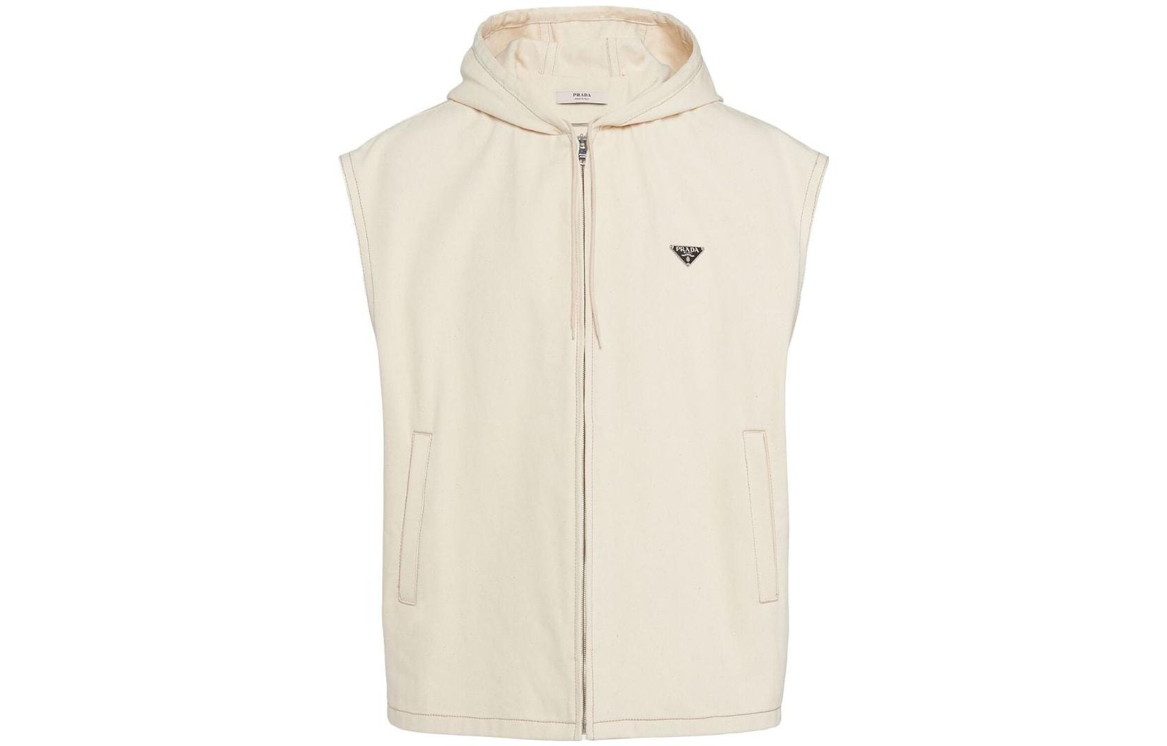 Мужской жилет Prada SS23 Logo (бежевый)