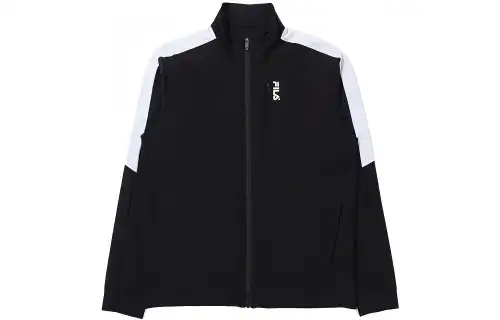 FILA Jackets Men's Black Stand Collar Moderate Other