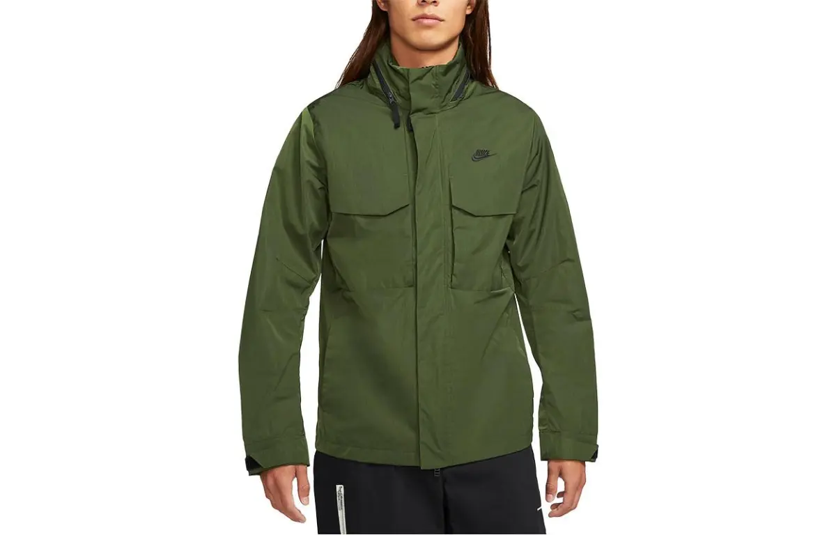 Nike Jackets Men's Green Hooded (Non-detachable) Moderate