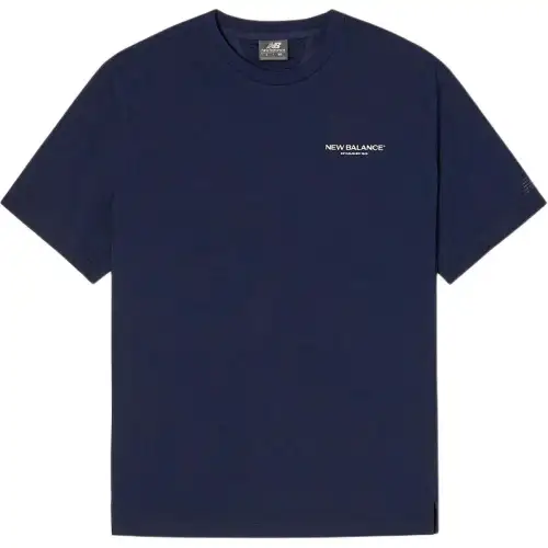 New Balance FROZENSEMI Over FIT T Shirt Men's Marine Blue