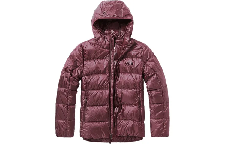 THE NORTH FACE Down Jackets Women's Red Hooded Moderate Straight Fit
