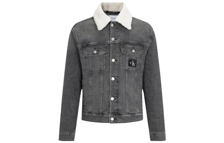 CALVIN KLEIN Denim Jacket Men's Gray