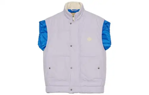 GUCCI Vests Men's Purple Stand Collar Moderate Other