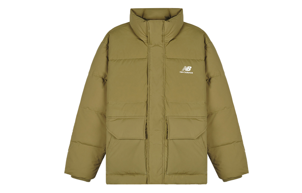 Мужской пуховик New Balance (зеленый)