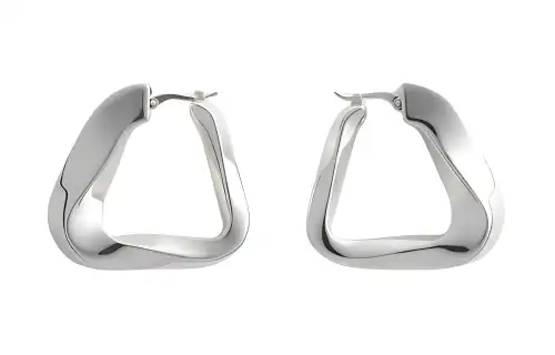 Bottega Veneta 925 Sterling Silver Earrings Women's Silver