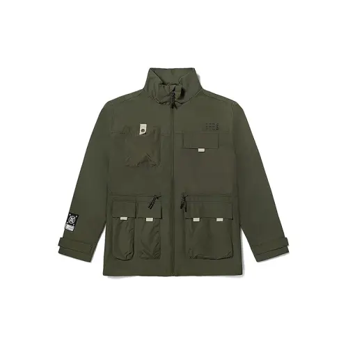 Vans Jackets Men's Army Green Stand Collar Moderate Other