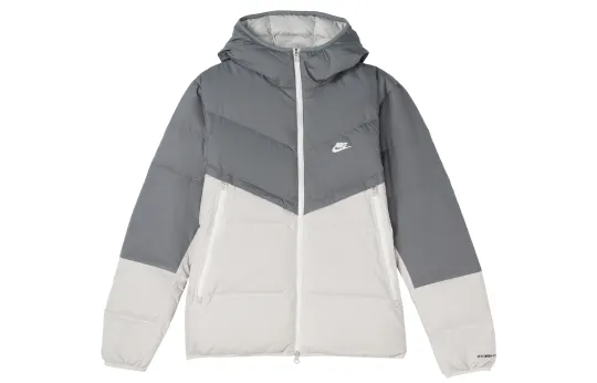Nike Down Jackets Men's White Hooded Moderate Other