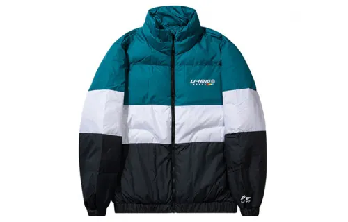 Li Ning Down Jacket Men's Blue White Black Multicolor