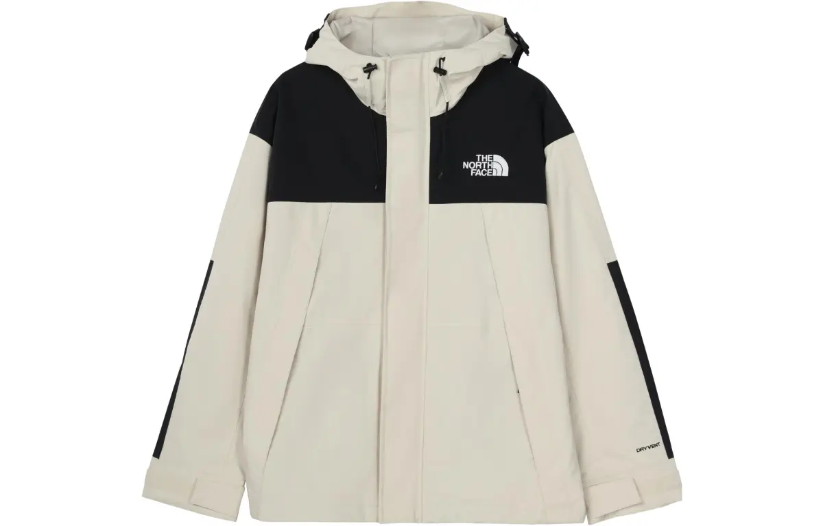 THE NORTH FACE Windbreaker Jackets Unisex Milk White Hooded Moderate