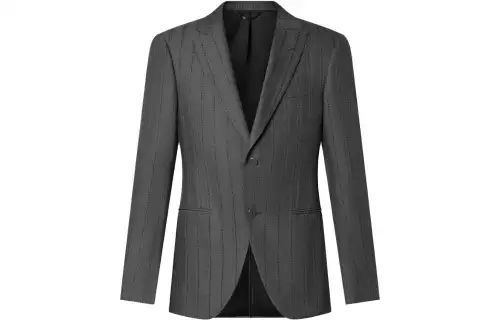LOUIS VUITTON Single-Breasted Wool Pont Neuf Cutaway Jacket