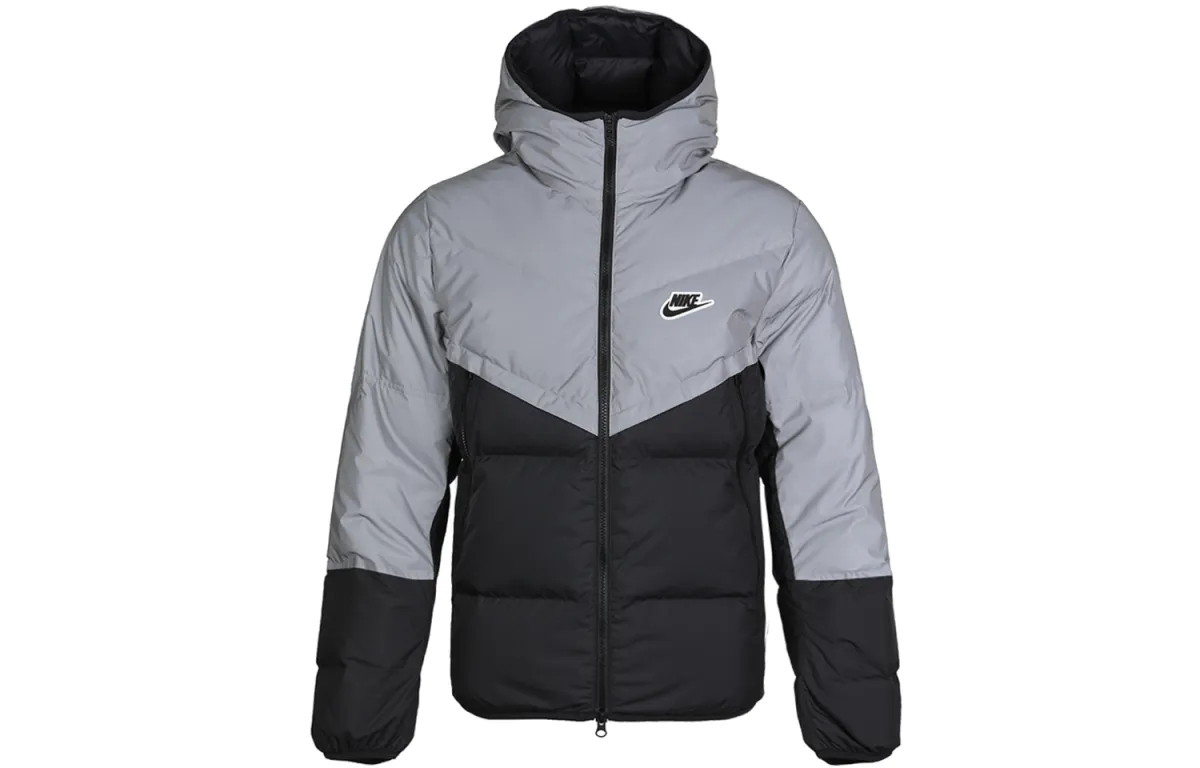 Nike Down Jacket Winter Men's Black Gray