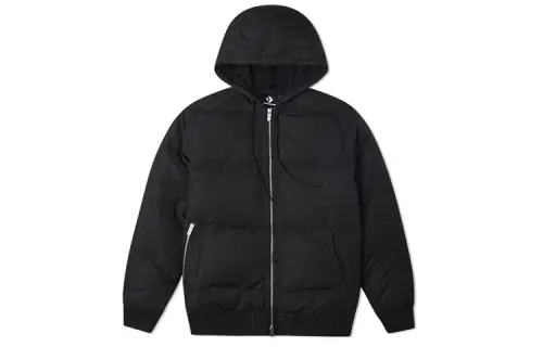 Converse Down Jackets Men's Black Hooded Moderate Other