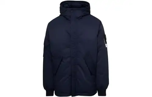 STONE ISLAND Jackets Men's Blue Hooded Moderate Other