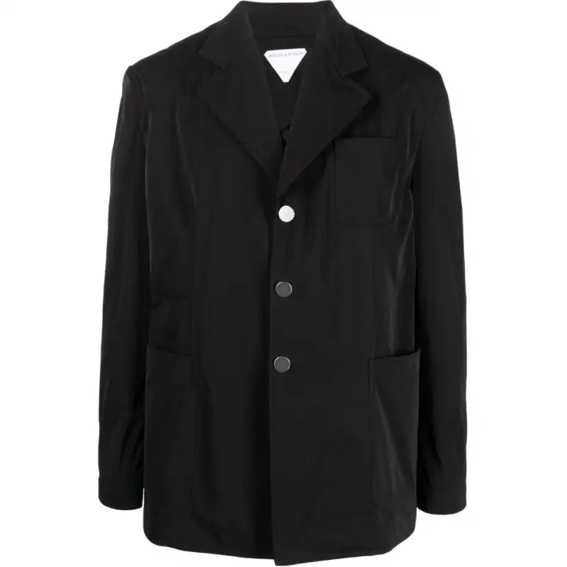 Bottega Veneta Single Breasted Long Sleeved Blazer
