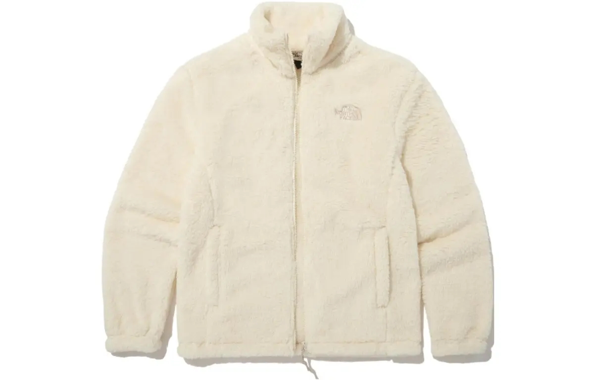THE NORTH FACE Comfy Flex Zip Up Fleece Jacket Cream Korea Version