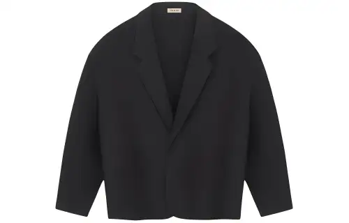 Fear of God SS24 Season 8 Series Double Wool 8th California Blazer Solid Color Loose Casual Suit Men's Black/Black