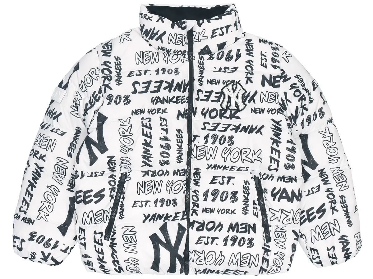 MLB Down Jacket Winter, Short Unisex Ivory