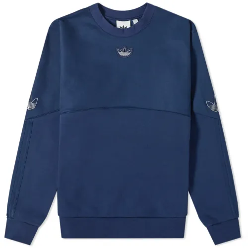 Adidas Originals Outline Crew Sweatshirt Men's Blue