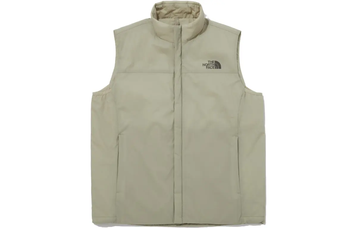 THE NORTH FACE Vests Men's Khaki Stand Collar Other
