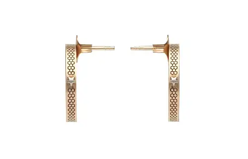 Maison Margiela Star Circular Studded Earrings