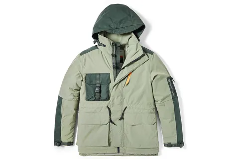 Timberland Puffer Jacket Winter Men's Army Green