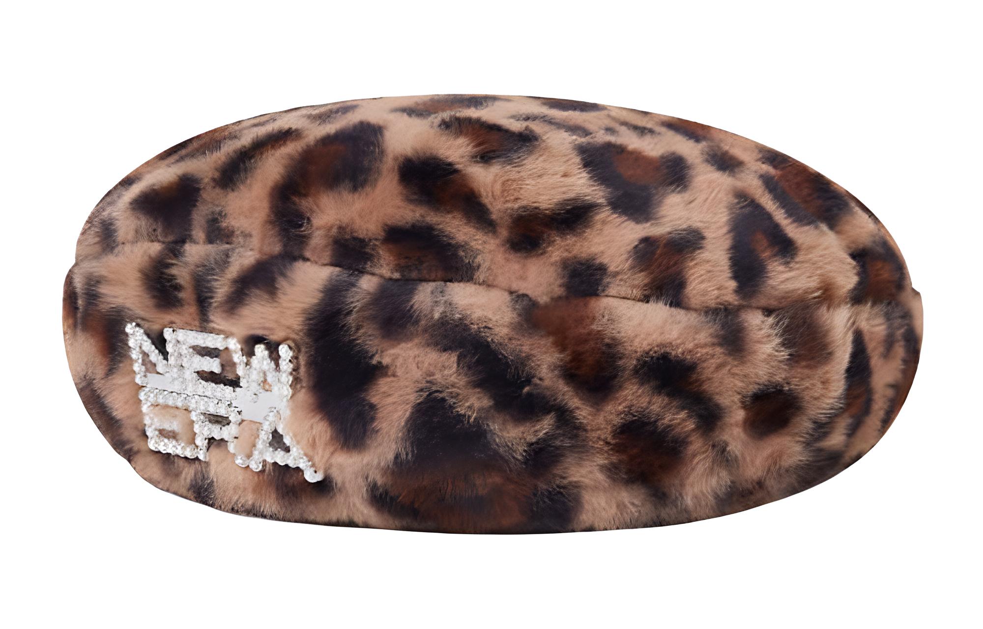 Берет New Era Леопард (коричневый)