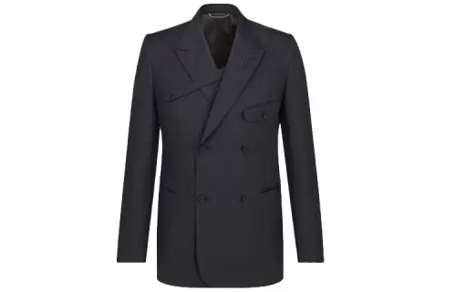 DIOR Quarterly New Products Business Suits Men's Black Suit Collar Moderate Straight Fit