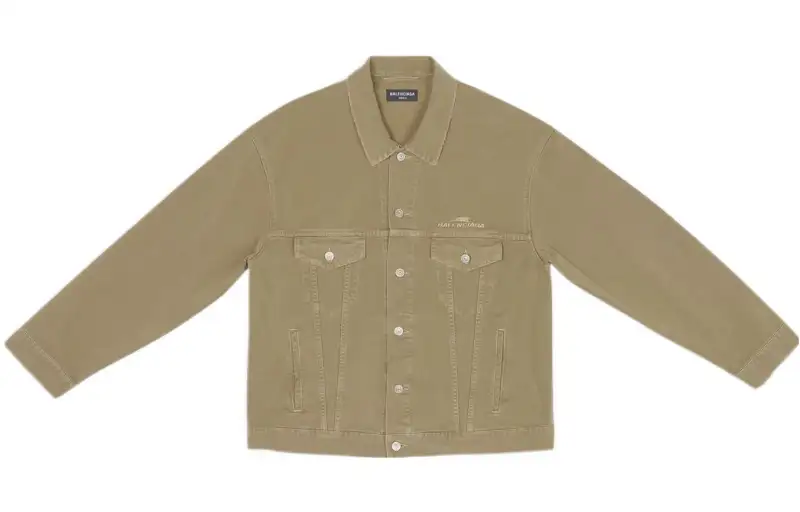 Balenciaga SS22 Denim Jacket Men's Brown