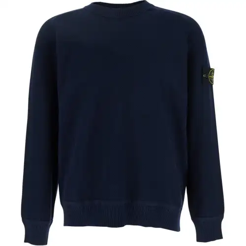STONE ISLAND Logo Patch Crewneck Sweatshirt