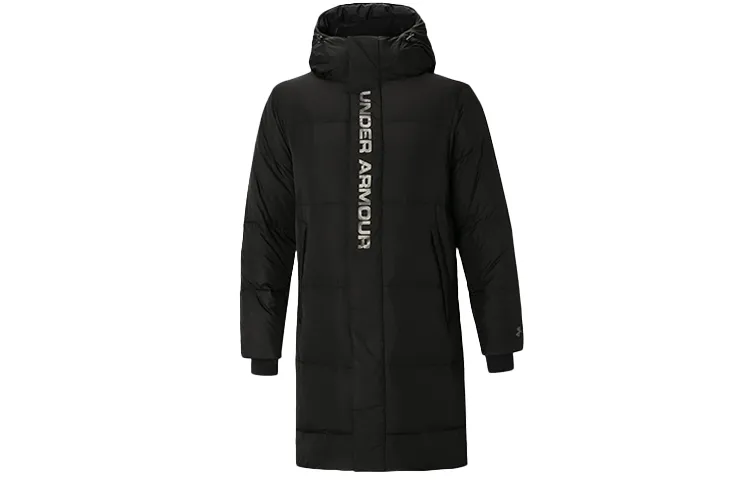 Under Armour Down Jackets Men's Black Hooded Moderate Other