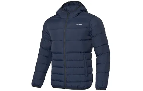 Li Ning Down Jacket Men's Dark Marine Blue