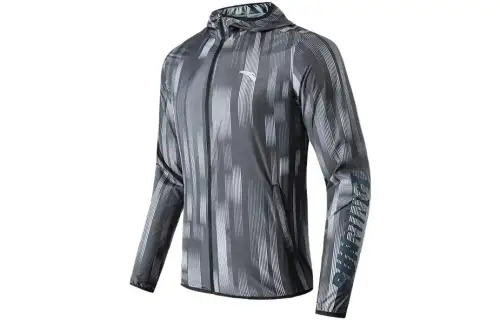 ANTA Jackets Men's Black Hooded Moderate Other