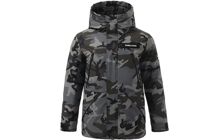 Li Ning Sports Fashion Collection Down Jacket Men's Black Green