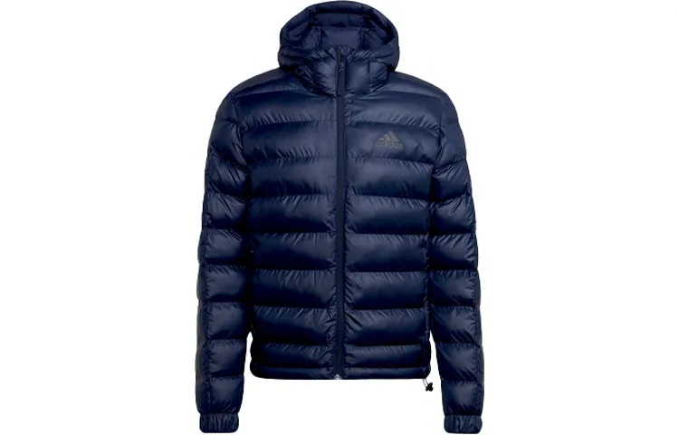 Adidas 3 Stripes Puffer Jacket Winter Men's Navy