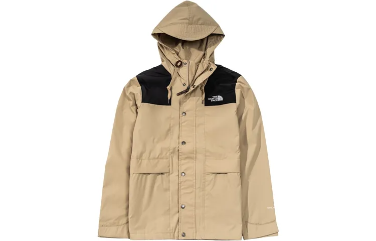 THE NORTH FACE Windbreaker Jackets Unisex Brown Hooded Moderate