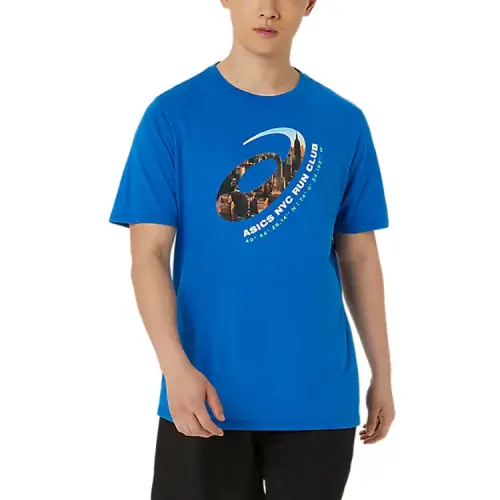 Asics T Shirt Unisex Electric Blue